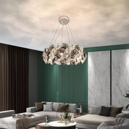 Candelabru de sticlă de lux, modern, minimalist, suspendat Living