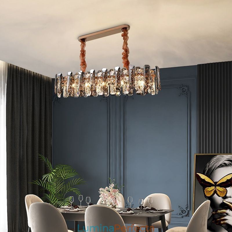 Lumină suspendată modernă din sticlă Corp de iluminat suspendat de lux Dining