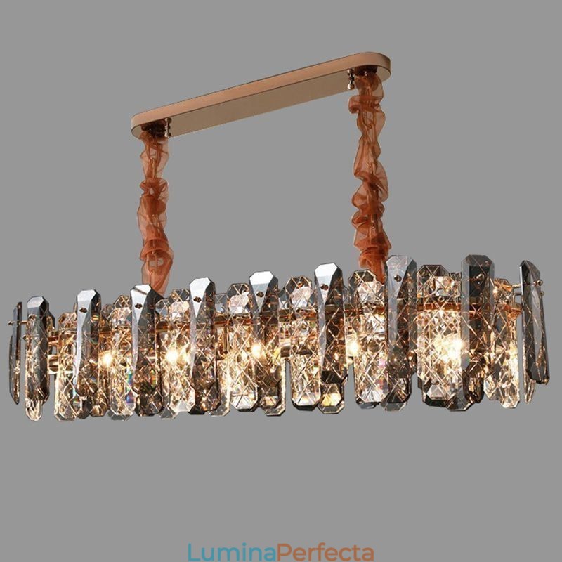 Lumină suspendată modernă din sticlă Corp de iluminat suspendat de lux Dining