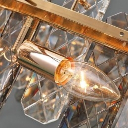Lumină suspendată modernă din sticlă Corp de iluminat suspendat de lux Dining