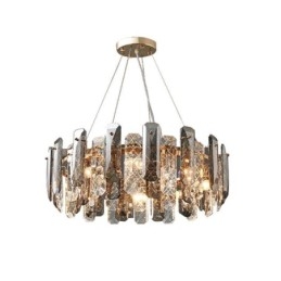 Lampă suspendată din sticlă europeană Lampă suspendată de lux