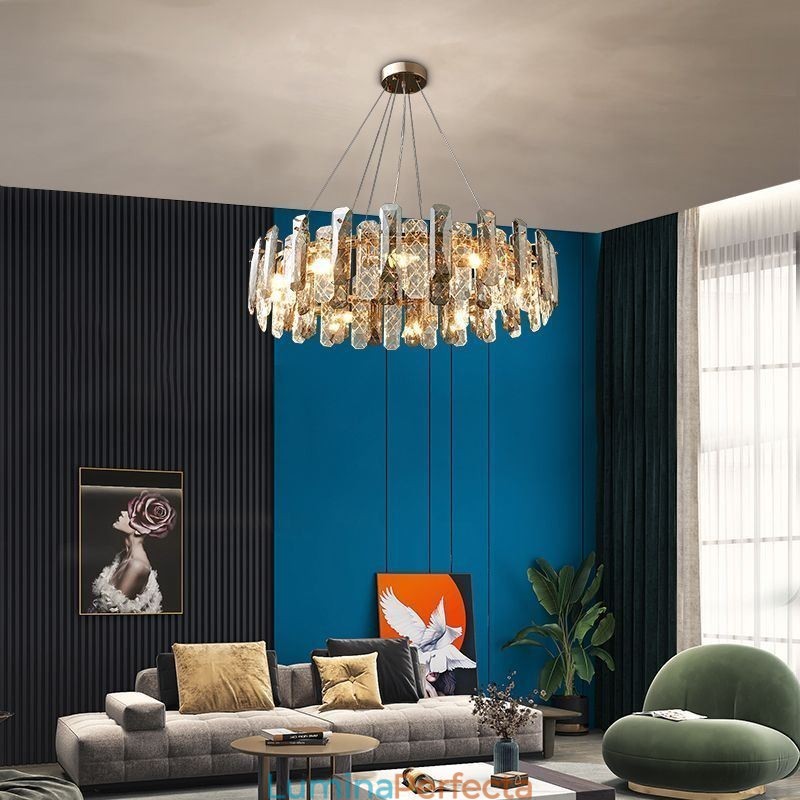 Lampă suspendată din sticlă europeană Lampă suspendată de lux