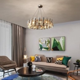 Lampă suspendată din sticlă europeană Lampă suspendată de lux