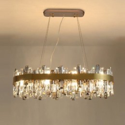 Candelabru de lux ușor de sticlă modernă