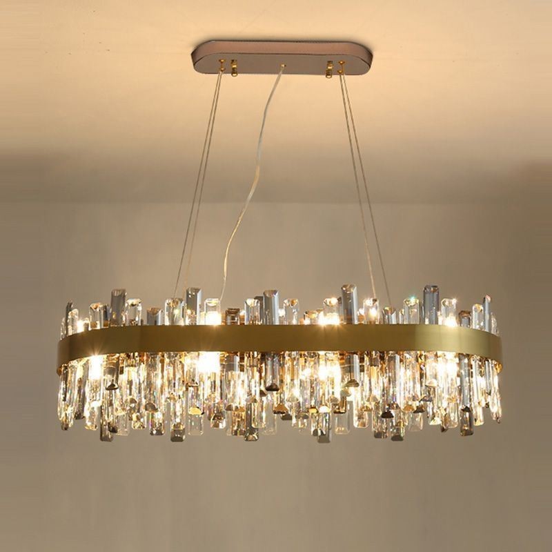 Candelabru de lux ușor de sticlă modernă