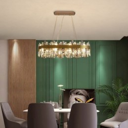 Candelabru de lux ușor de sticlă modernă