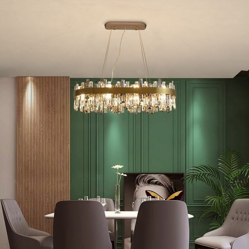 Candelabru de lux ușor de sticlă modernă