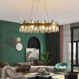 Candelabru de lux ușor de sticlă modernă
