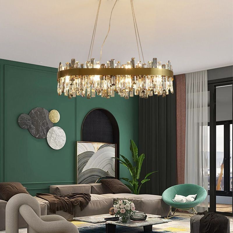Candelabru de lux ușor de sticlă modernă