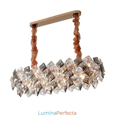 Candelabru din sticlă europeană Creative Light Lumină suspendată de lux Candelabru din sticlă europeană Creative Light Lumină suspendată de lux