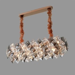 Candelabru din sticlă europeană Creative Light Lumină suspendată de lux