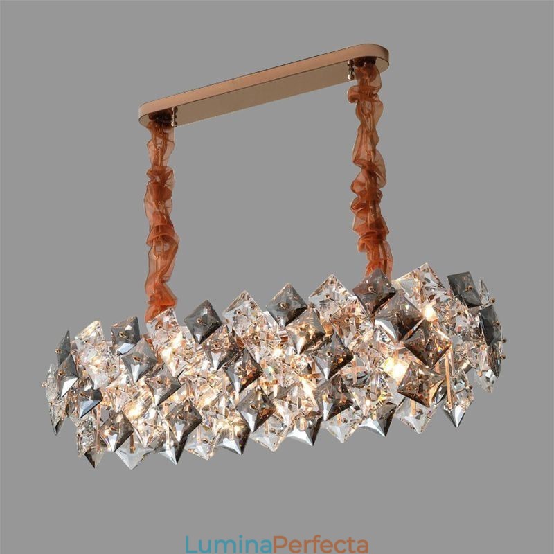Candelabru din sticlă europeană Creative Light Lumină suspendată de lux