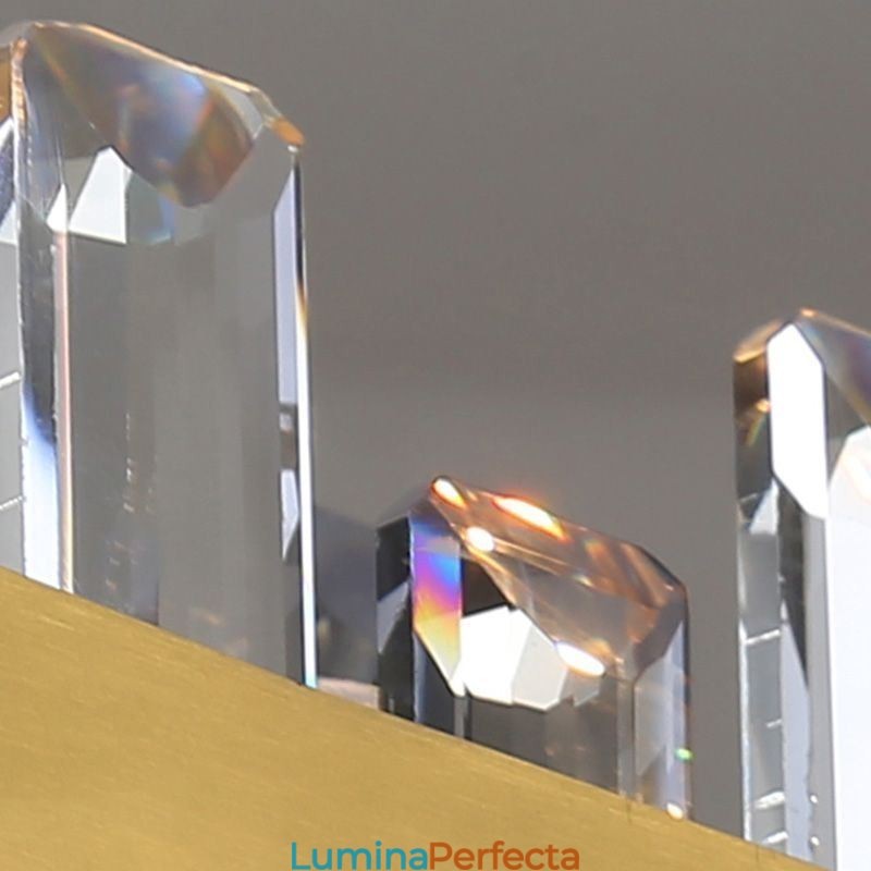Candelabru din sticlă de lux în stil european, lumina suspendată Living