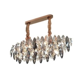 Lumină Lumină suspendată de lux Decor pentru casă Candelabru din sticlă Living