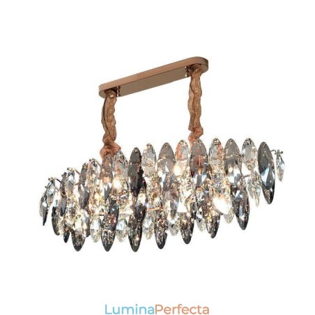 Lumină Lumină suspendată de lux Decor pentru casă Candelabru din sticlă Living Lumină Lumină suspendată de lux Decor pentru casă Candelabru din sticlă Living