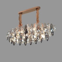 Lumină Lumină suspendată de lux Decor pentru casă Candelabru din sticlă Living