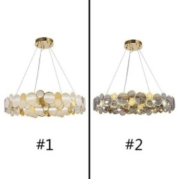 Candelabru din sticlă europeană Creative Light Lumină suspendată de lux