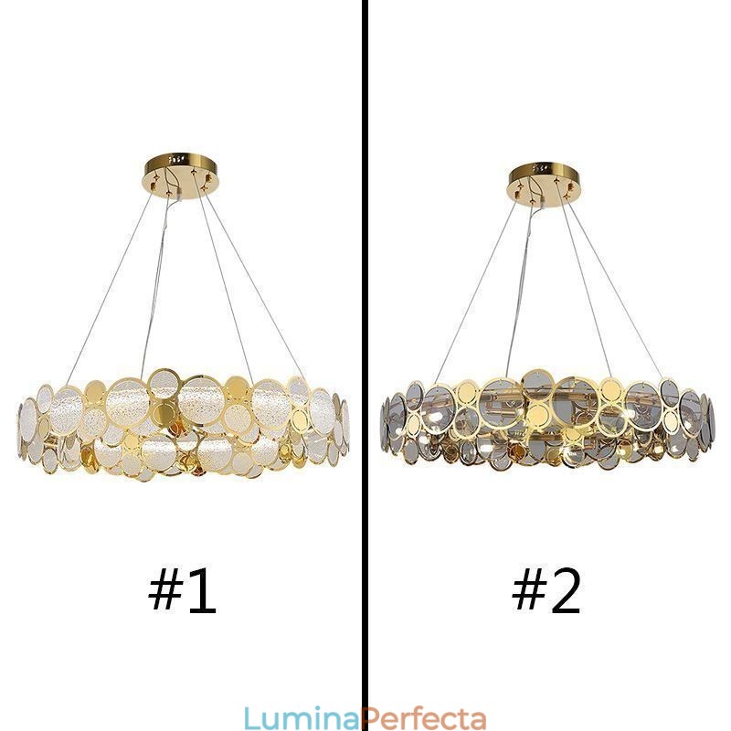 Candelabru din sticlă europeană Creative Light Lumină suspendată de lux