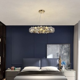 Candelabru din sticlă europeană Creative Light Lumină suspendată de lux