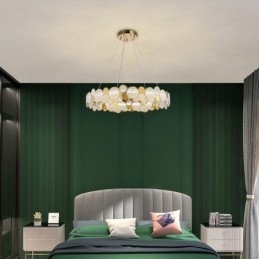 Candelabru din sticlă europeană Creative Light Lumină suspendată de lux
