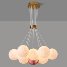 Candelabru Moon Bubble Lampă suspendată modernă cu bile cu imprimare 3D
