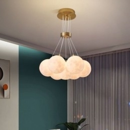 Candelabru Moon Bubble Lampă suspendată modernă cu bile cu imprimare 3D