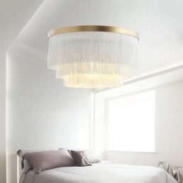 Lampă decorativă nordică suspendată Candelabru cald romantic cu ciucuri Lampă suspendată creativă