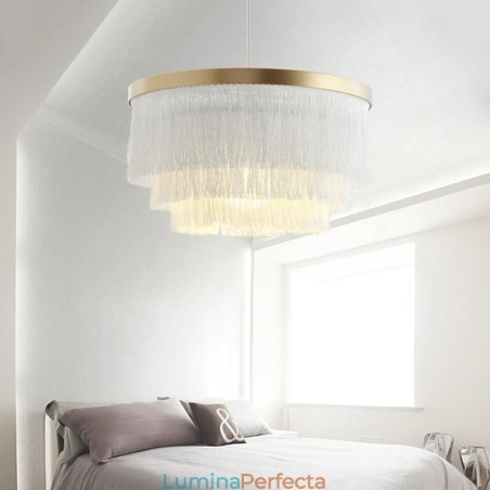 Lampă decorativă nordică suspendată Candelabru cald romantic cu ciucuri Lampă suspendată creativă Lampă decorativă nordică suspendată Candelabru cald romantic cu ciucuri Lampă suspendată creativă