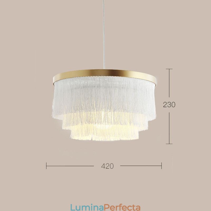 Lampă decorativă nordică suspendată Candelabru cald romantic cu ciucuri Lampă suspendată creativă