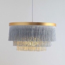 Lampă decorativă nordică suspendată Candelabru cald romantic cu ciucuri Lampă suspendată creativă