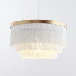 Lampă decorativă nordică suspendată Candelabru cald romantic cu ciucuri Lampă suspendată creativă