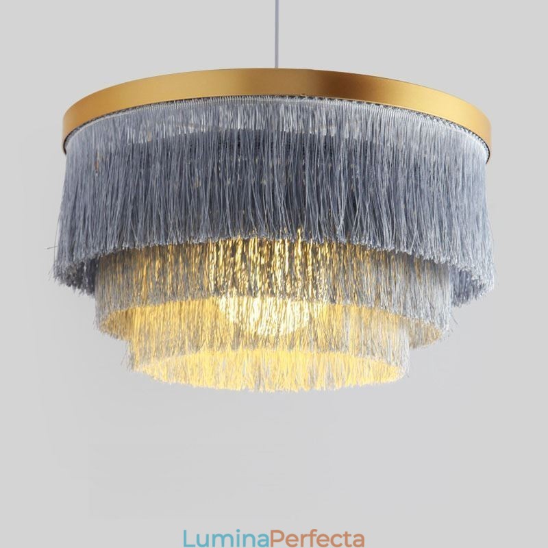 Lampă decorativă nordică suspendată Candelabru cald romantic cu ciucuri Lampă suspendată creativă