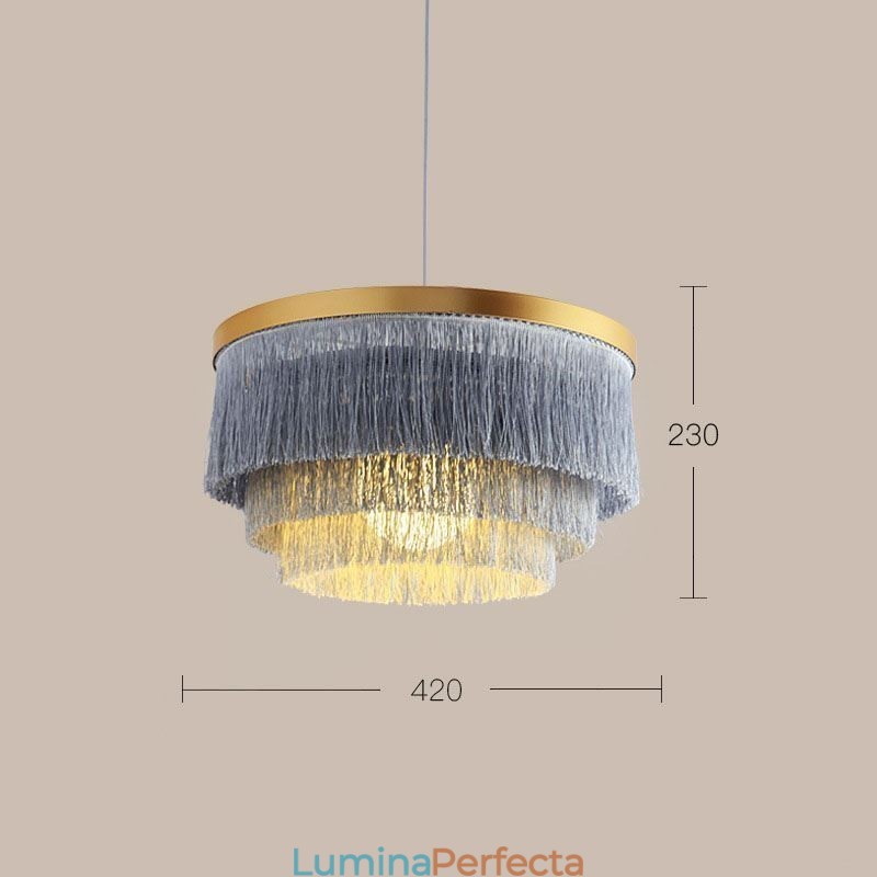 Lampă decorativă nordică suspendată Candelabru cald romantic cu ciucuri Lampă suspendată creativă