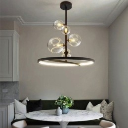 Lumini suspendate moderne Candelabru cu bule de sticlă