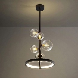 Lumini suspendate moderne Candelabru cu bule de sticlă