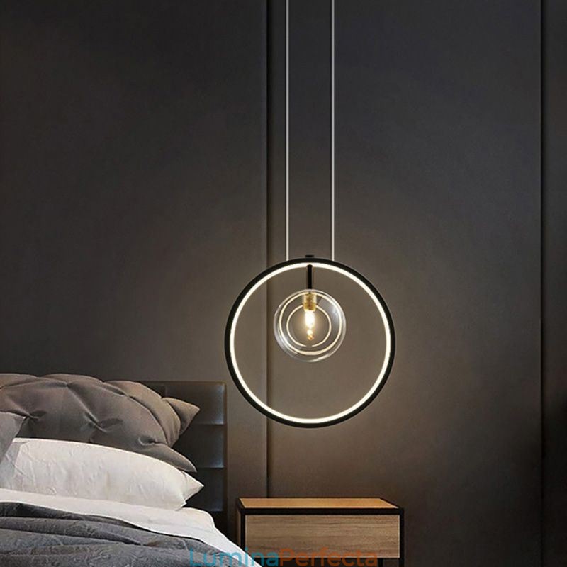 Lampă Nordic Pendant Sticla Bubbles Circle Candelabru Lampă Modernă pentru Salon