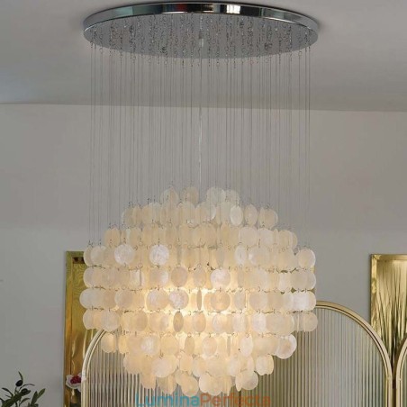 Lampă suspendată Shell modernă Lampă suspendată în tavan Lampă suspendată Shell modernă Lampă suspendată în tavan