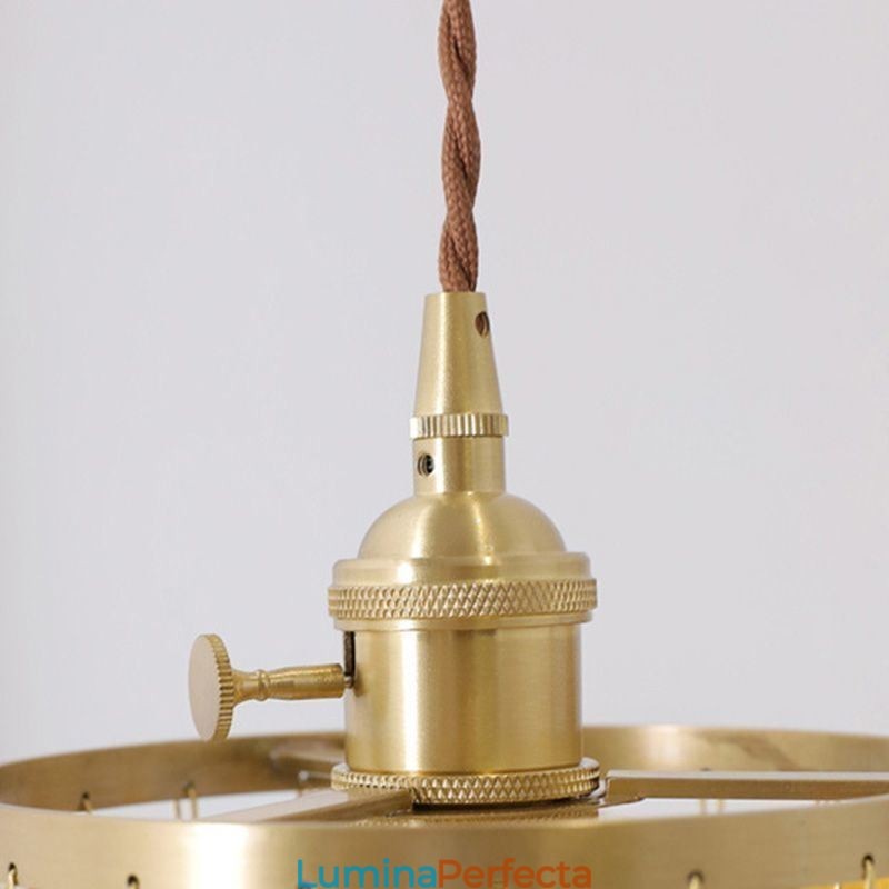 Candelabru clasic modern, abajur din scoici alb, lampă suspendată de tavan