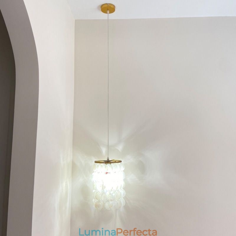 Lampă modernă cu pandantiv Capiz Mini plafon suspendat contemporan pentru mese