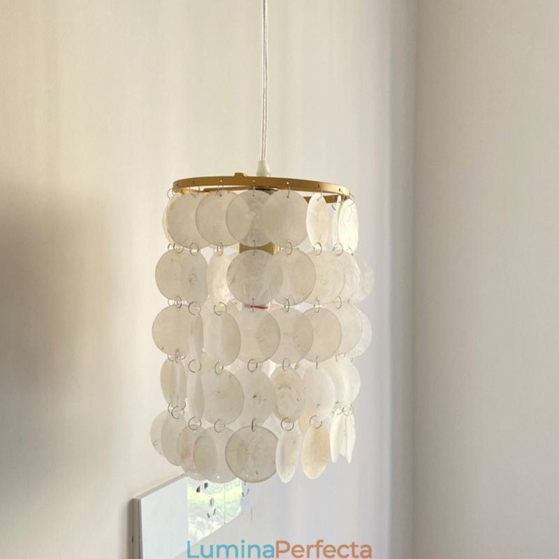 Lampă modernă cu pandantiv Capiz Mini plafon suspendat contemporan pentru mese