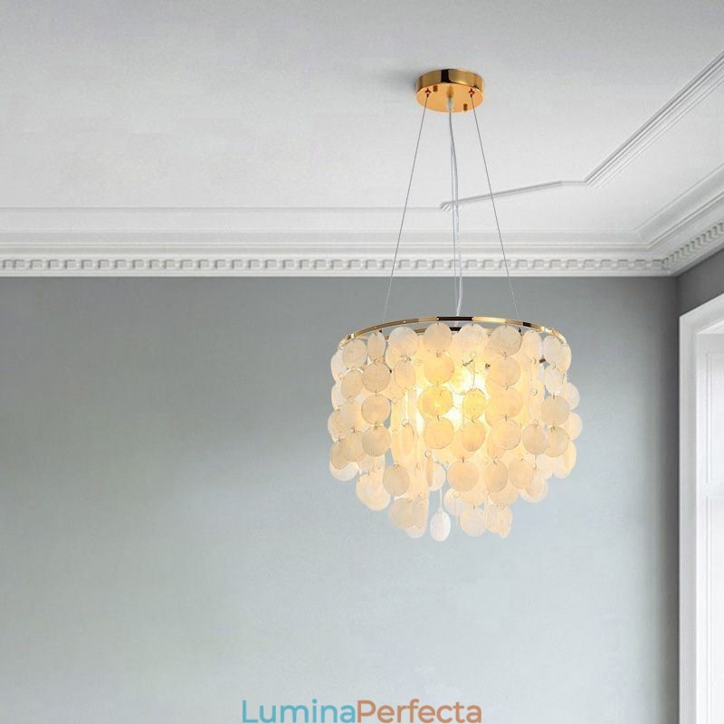 Plafoniera modernă albă Shell Candelabru