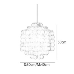 Lampă de suspendare clasică modernă Lampă cu abajur din carcasa albă