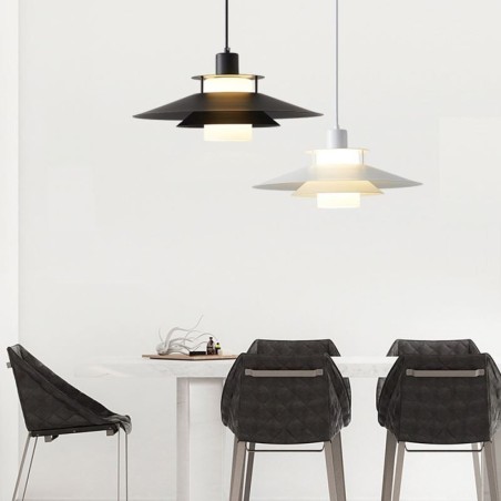 Lampă suspendată nordică din aluminiu Plafon modern minimalist Lampă suspendată nordică din aluminiu Plafon modern minimalist