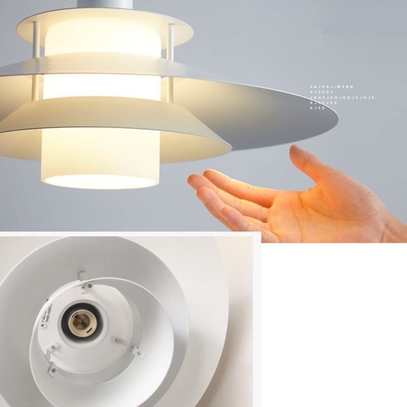 Lampă suspendată nordică din aluminiu Plafon modern minimalist
