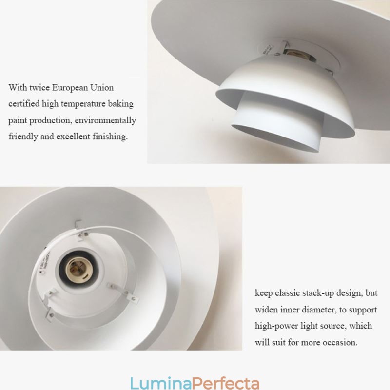 Lumină suspendată din aluminiu alb Candelabru contemporan Corp de iluminat suspendat reglabil