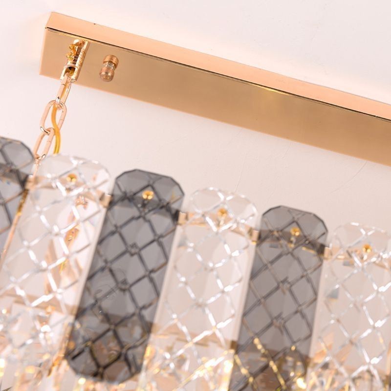 Lampă suspendată modernă din cristal Lampă suspendată ovală de lux