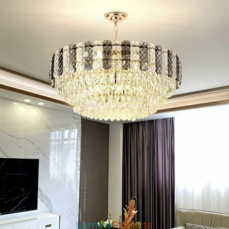 Plafoniera din cristal european de lux Plafoniera din cristal european de lux