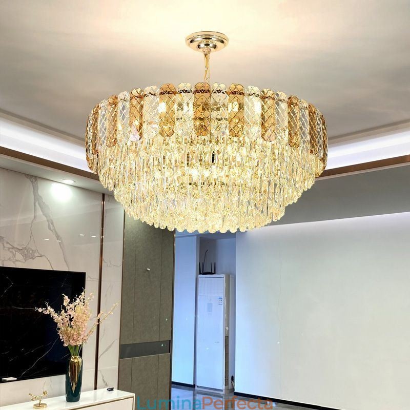 Plafoniera din cristal european de lux