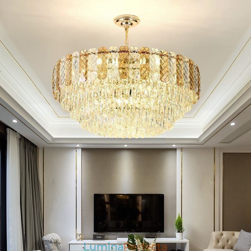 Plafoniera din cristal european de lux