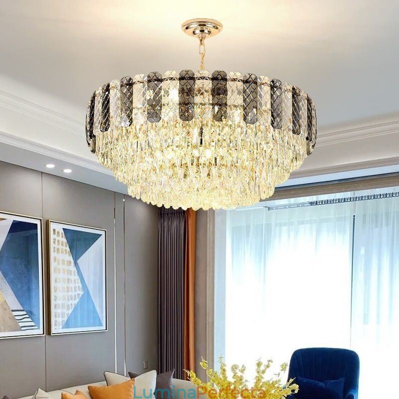 Plafoniera din cristal european de lux